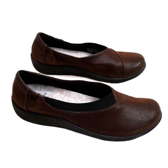 Clarks Cloudsteppers Womens Sillian Jetay Slip On Loafer Flats Brown Size 6.5 - Picture 4 of 10